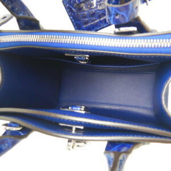 LOUIS VUITTON City Steamer MINI Crocodile Sapphire Handbag - Picture 6 of 8